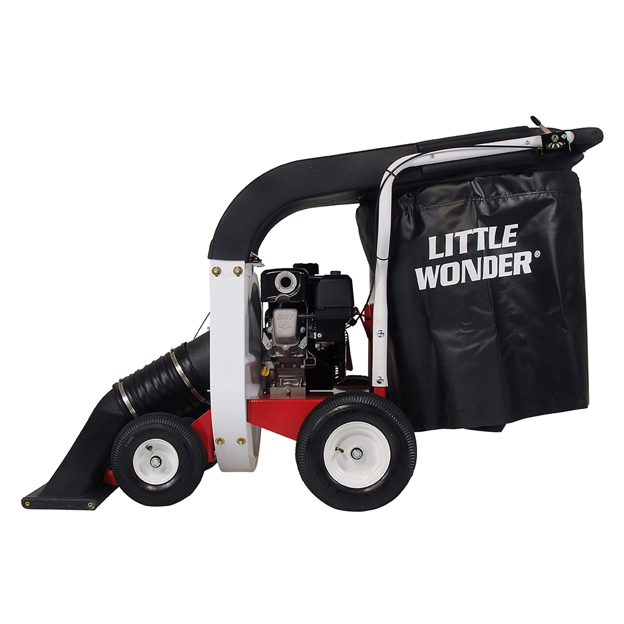 Little Wonder, Pro Vac WalkBehind Leaf and Debris Vacuum, Working